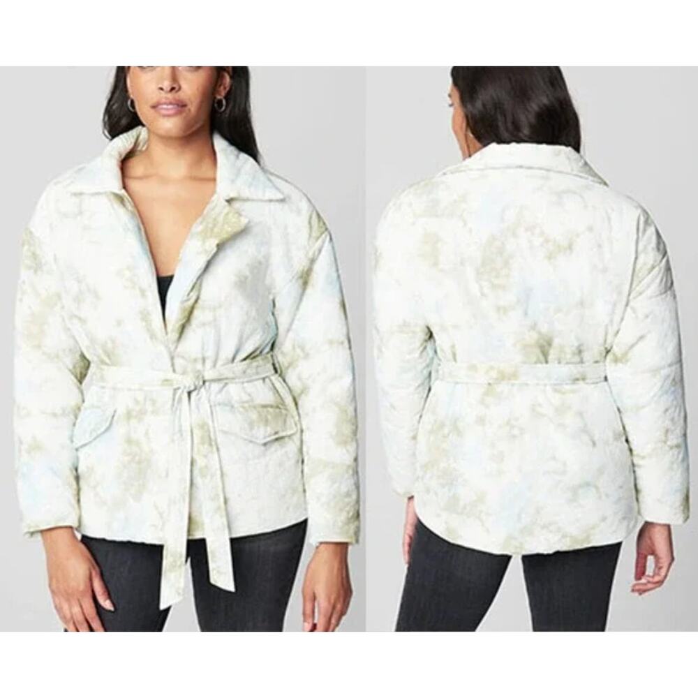 NWT Blank NYC The Perfect Day Watercolor Wrap Puffer Jacket